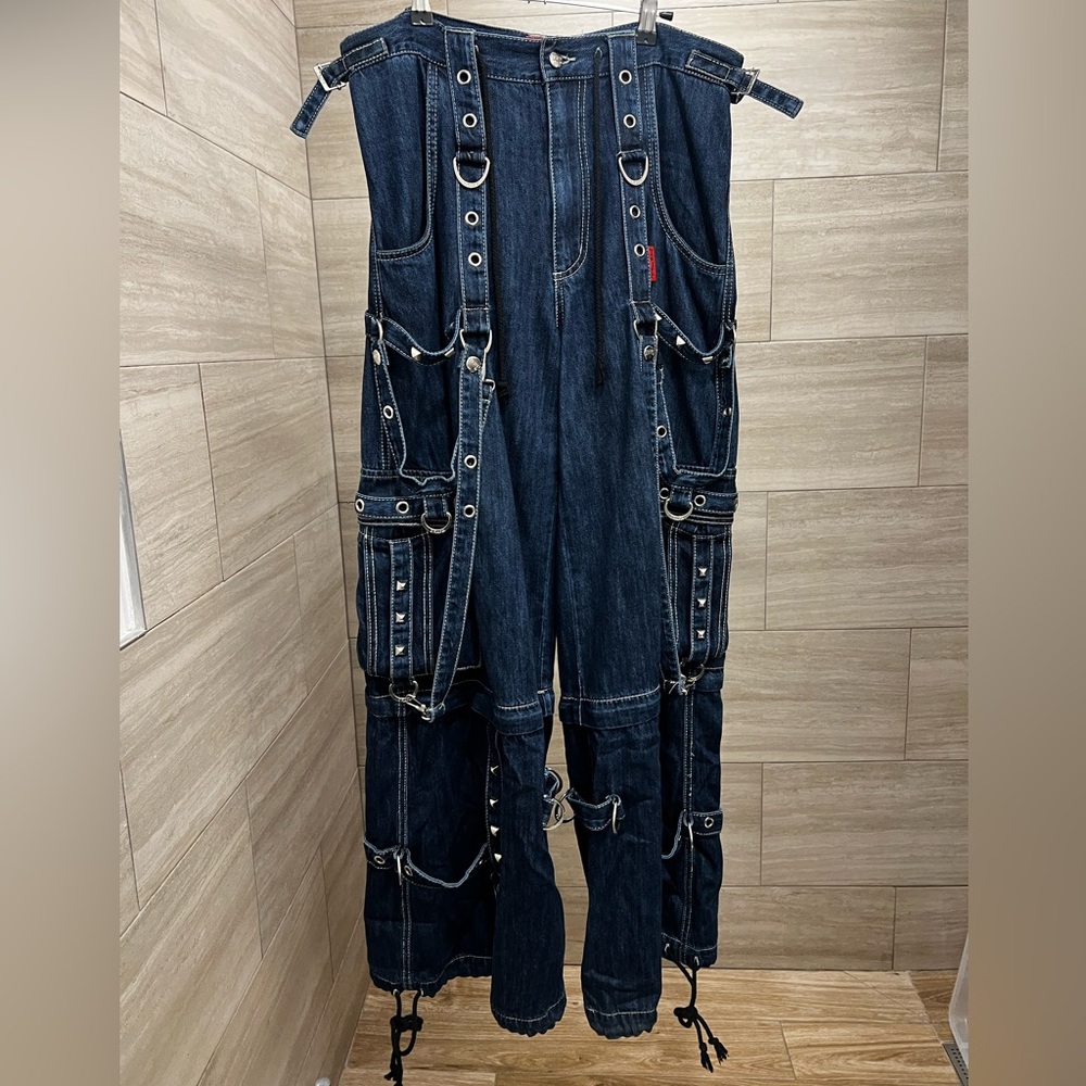 Tripp NYC Unisex Blue Denim Darkstreet Pants Sz S